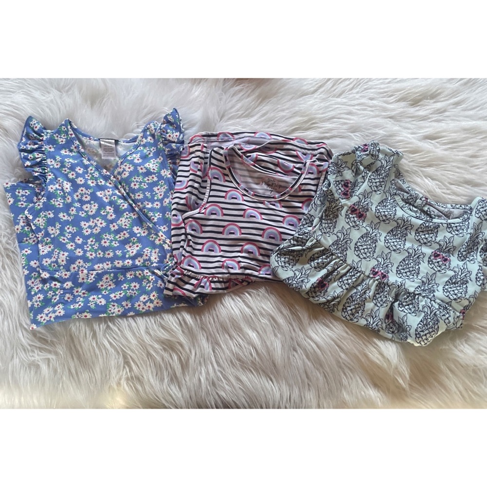 sold Lot Of 3 Girls Dresses